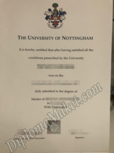 Marketing University of Nottingham fake certificate...Guaranteed!