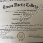 Now You Can Buy A Brown Mackie College fake diploma