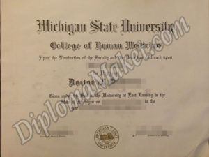 Don’t Be Fooled By Other Michigan State University fake certificate