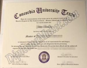 You Want Concordia University Texas fake diploma?