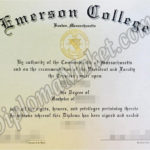 Make Your Emerson College fake certificate A Reality