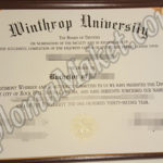 How To Restore Winthrop University fake diploma