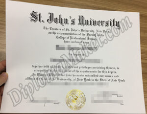 The A - Z Of St. John's University fake diploma template